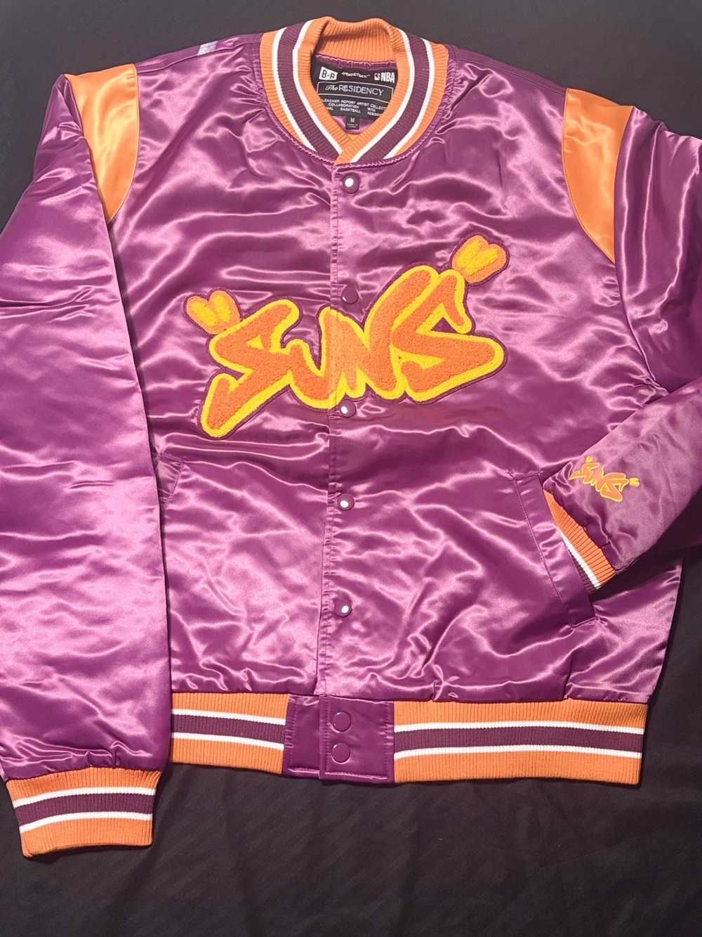 NWT Bleacher Report Phoenix Suns NBA Varsity Jacket MVDSTEEZ M